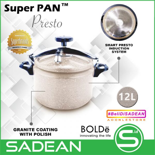 BOLDe Super Pan Presto 12 Liter Coating Granite