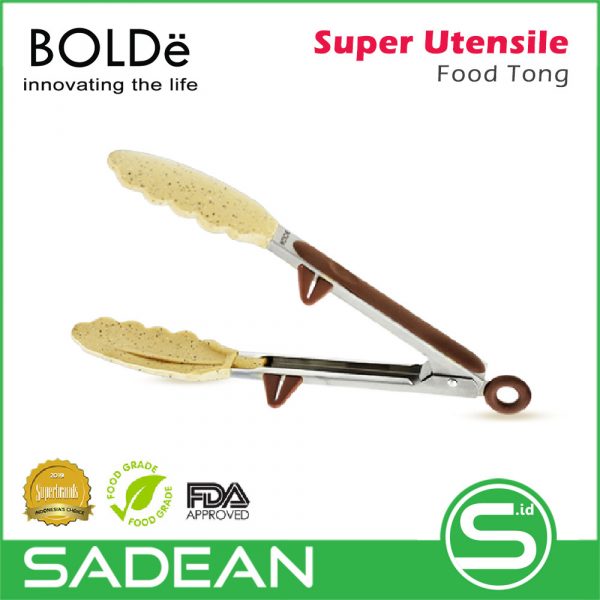 Capit Makanan BOLDe Super Utensile Food Tong 9" Capitan Penjepit