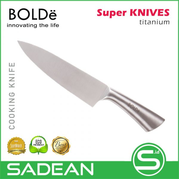 Pisau Dapur Besar BOLDe Super KNIVES Titanium BIG Cooking Knife