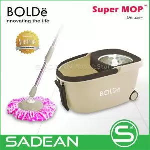 Alat Pel Lantai BOLDe Super MOP Deluxe+ Stainless Roda Hadle Tarikan