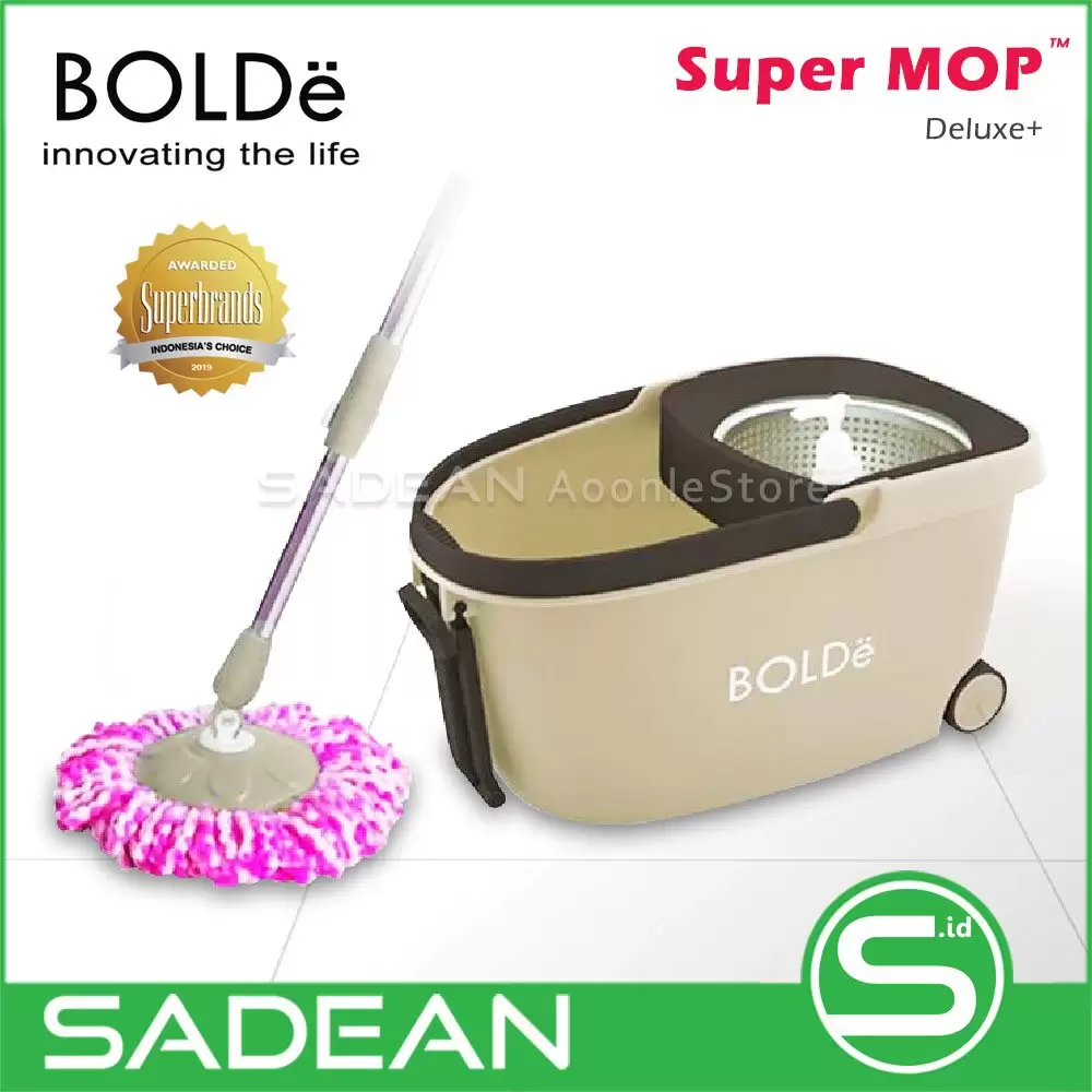 Alat Pel Lantai BOLDe Super MOP Deluxe+ Stainless Roda Hadle Tarikan