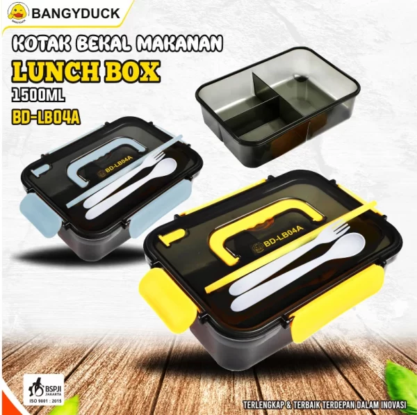 BangyDuck Lunch Box Set Kotak Bekal Large 3 Grids