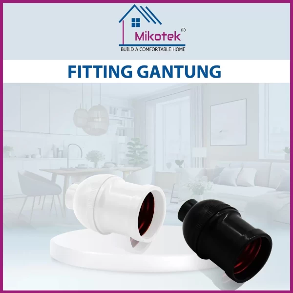 Fitting gantung Mikotek Fitting Lampu Gantung E27 Tipe MT-7236